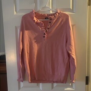 Pink Ruffled Sweater